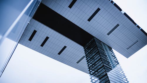 Low-Angle Shot of a Building