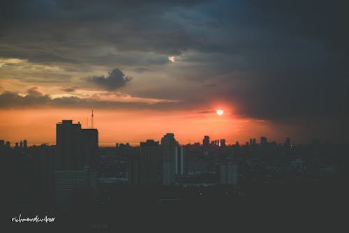 Free stock photo of city, city lights, city sky