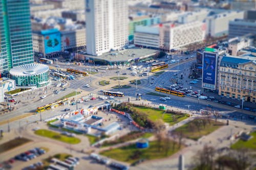 Drone Shot of a City 