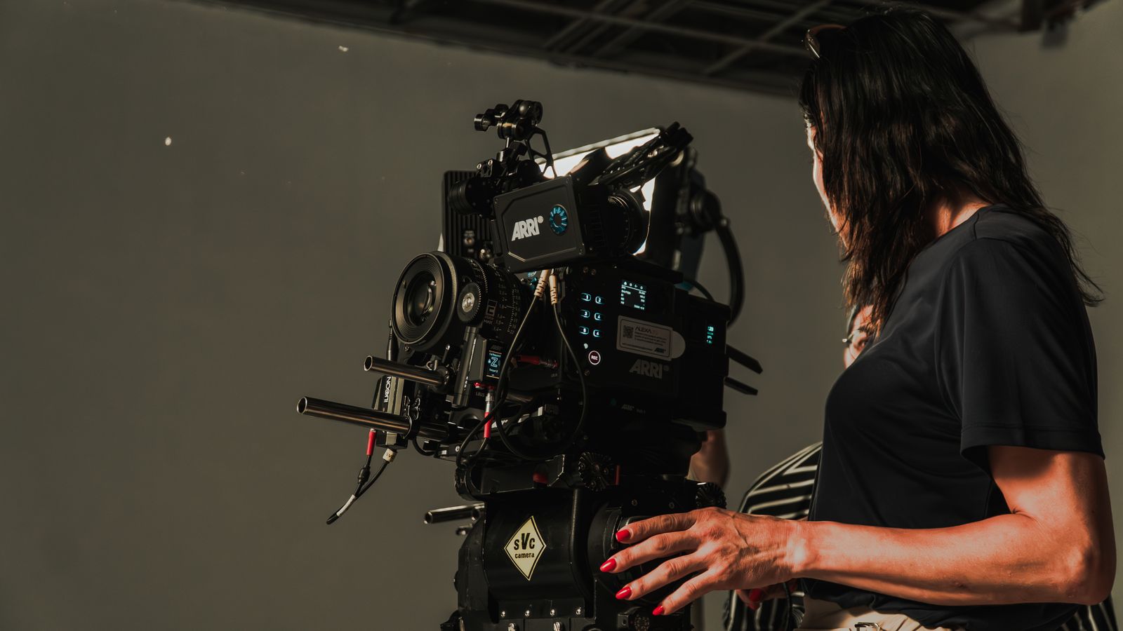 Representative photograph of a professional camera crew on a studio set; not Young Sheldon or its cast