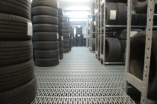 Stack of Rubber Tires
