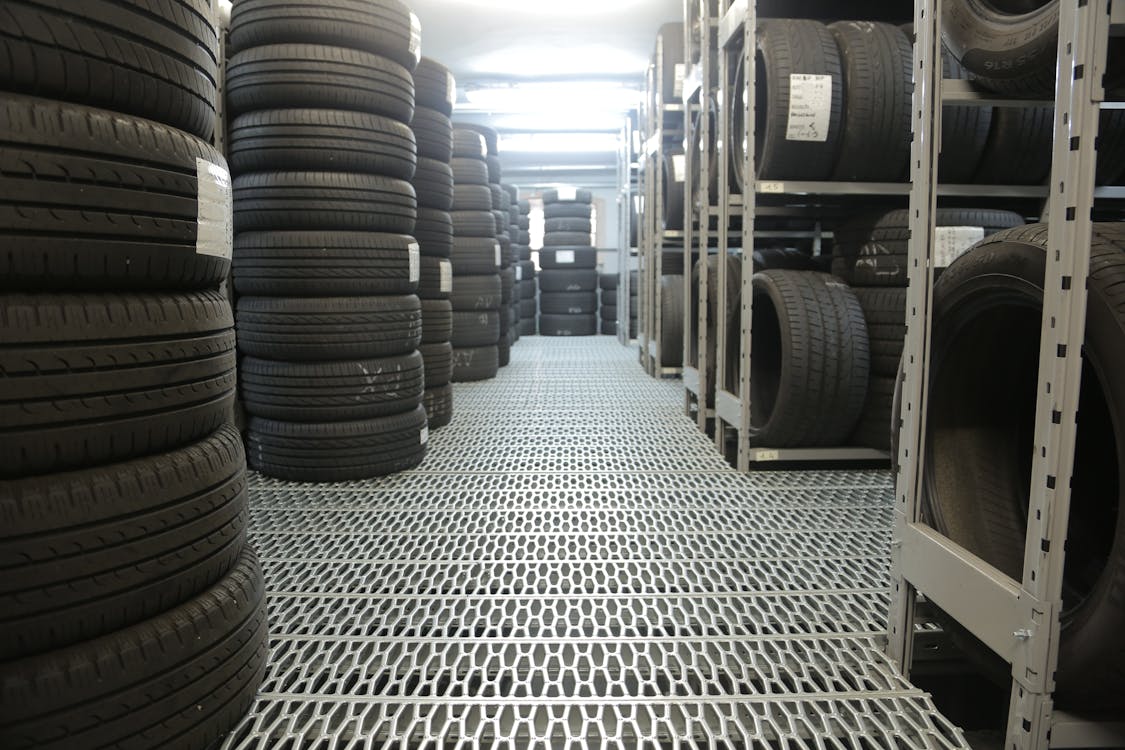 Free Stack of Rubber Tires Stock Photo