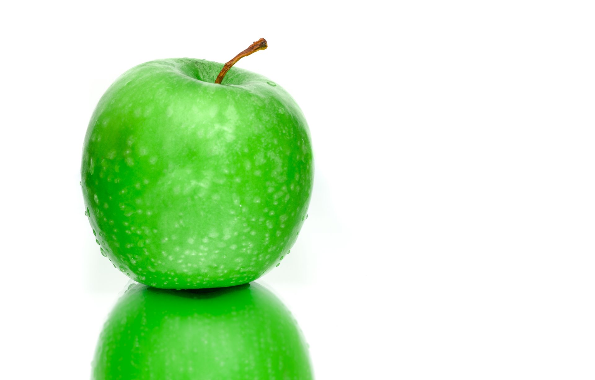 Wet Green Apple