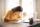 student writing