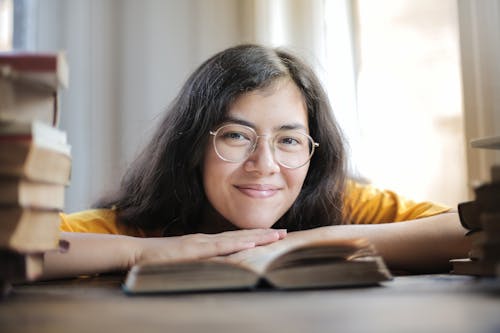 Portrait Photo of Woman Wearing Eyeglasses