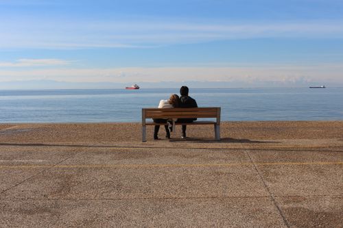 Free stock photo of city, couple, friends Stock Photo
