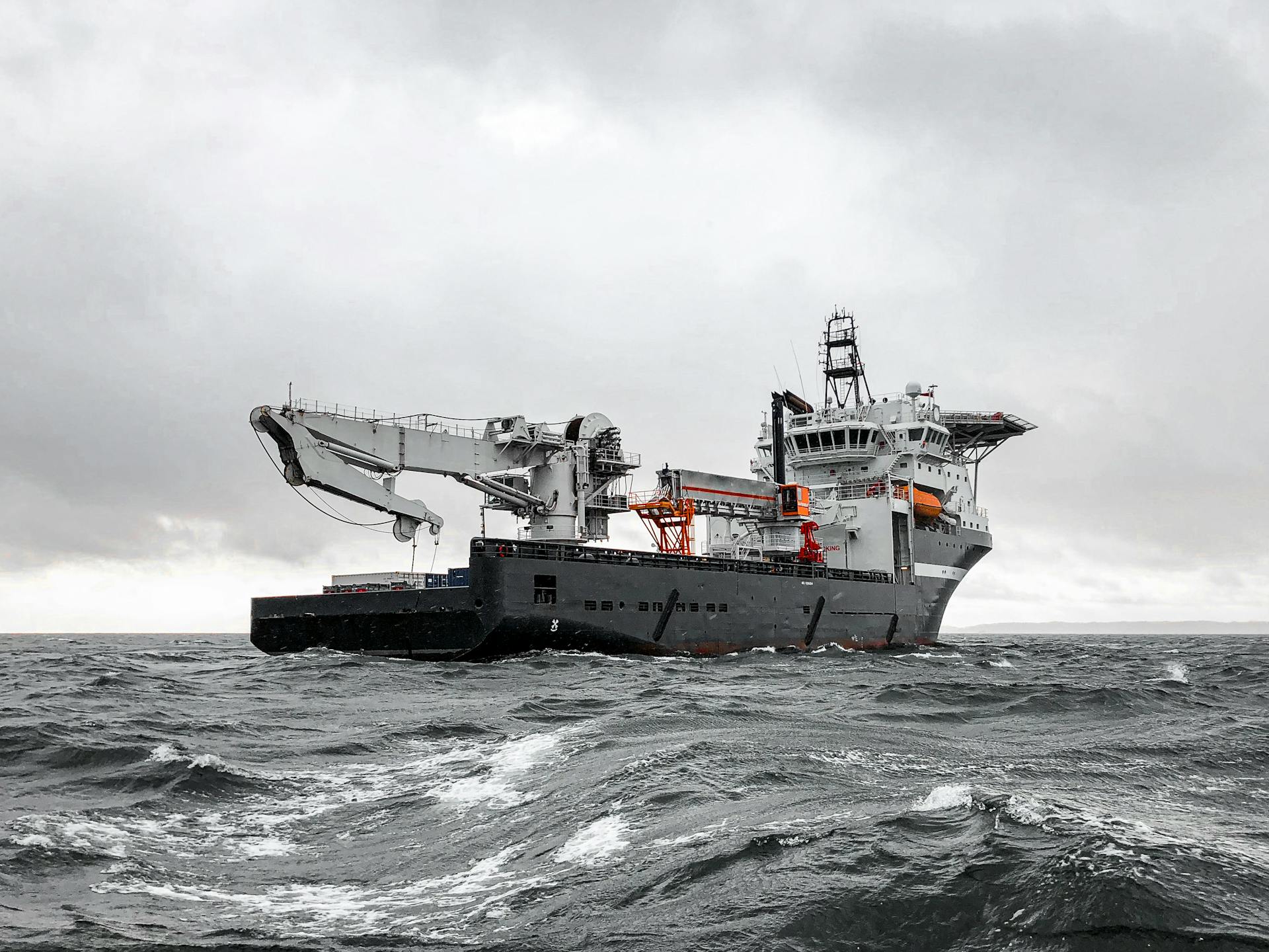 Gray and Black Ship on Sea