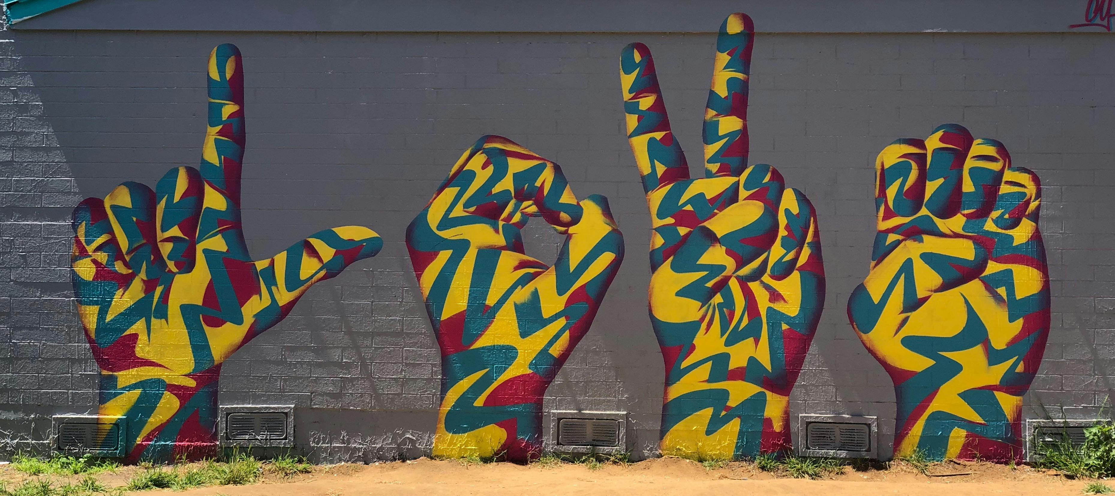 Free stock photo of colorful art, love, mural