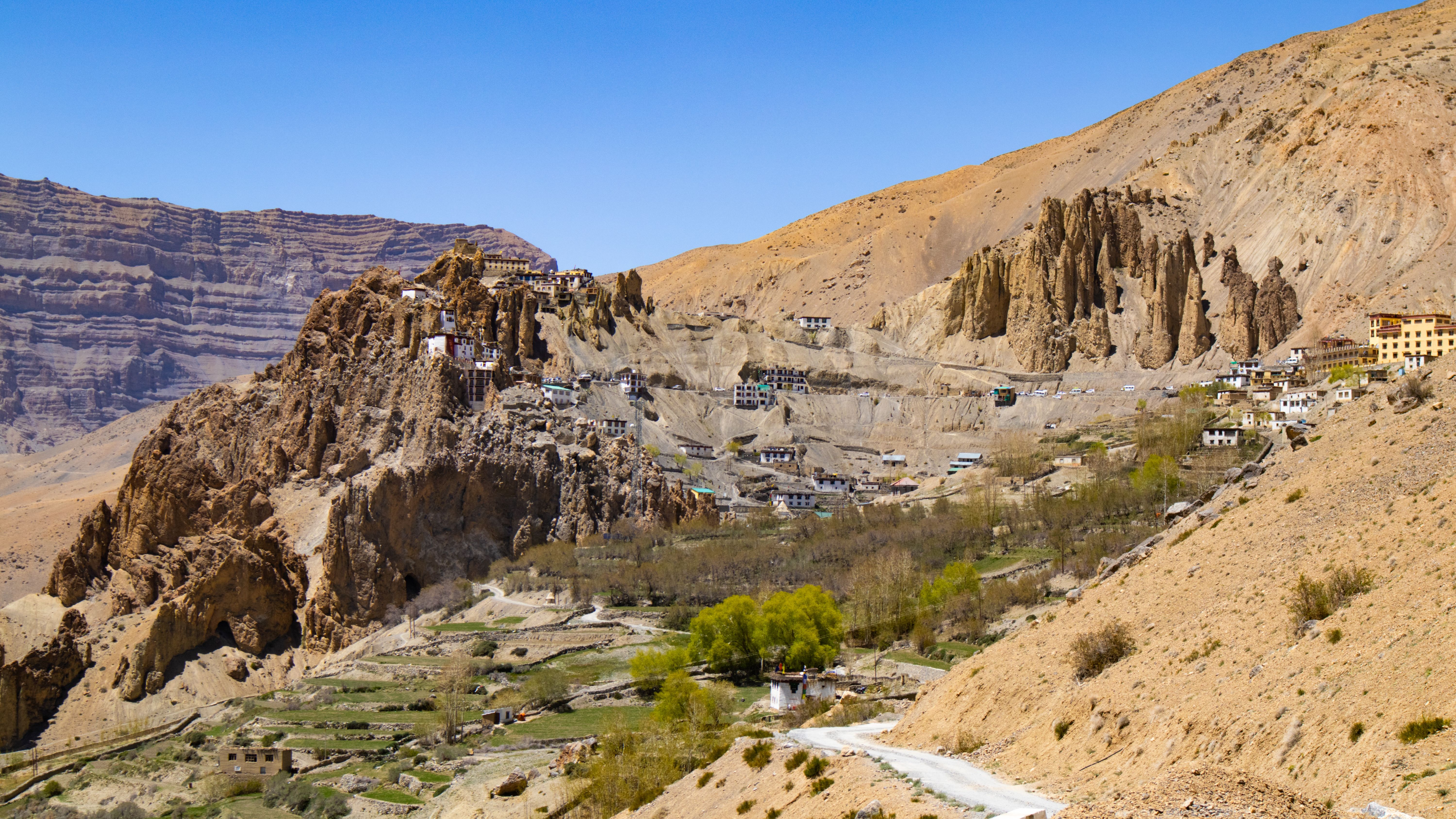 Stunning Cliffside Village in Spiti Valley · Free Stock Photo