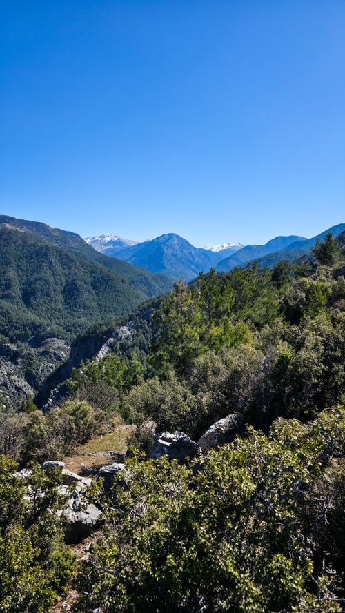 Free Breathtaking view of the lush mountains and clear sky in Alanya, Türkiye, perfect for nature and travel themes. Stock Photo