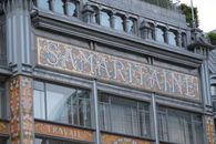 Art Deco façade of La Samaritaine in Paris, showcasing intricate design and timeless architecture.