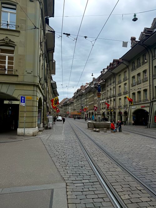 Free Explore a picturesque street in Bern, Switzerland showcasing historical architecture. Stock Photo