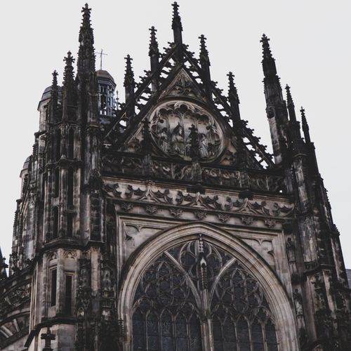 Free Intricate Gothic facade of St. John's Cathedral in 's-Hertogenbosch, Netherlands. Stock Photo
