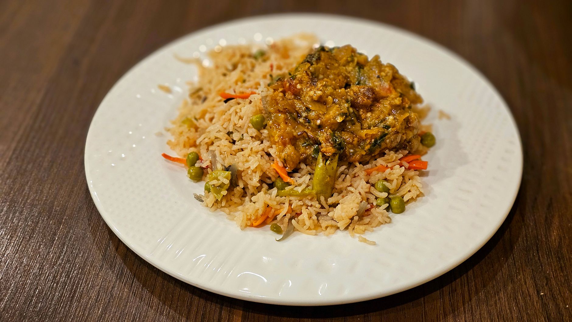 varied colorful vegetables with Indian spices