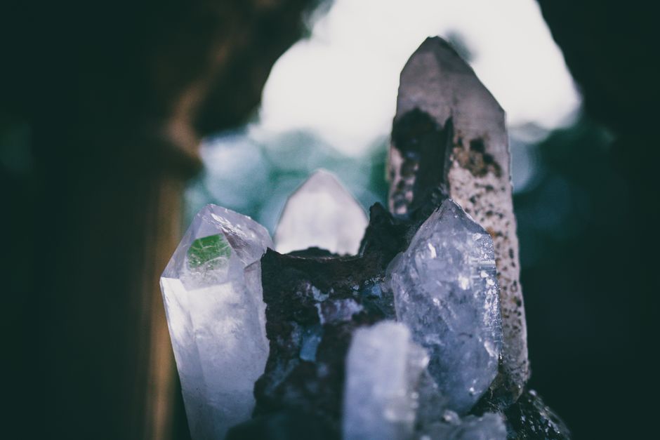 Beautiful close-up of quartz crystals showcasing clarity and natural beauty