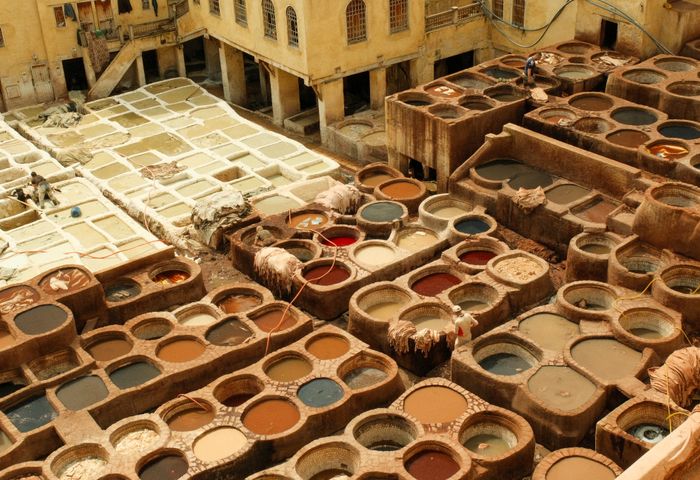 Tanneries Chouara Fès médina Maroc