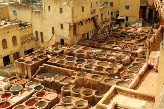 Artisan workshops — brass, leather, ceramics — Fez