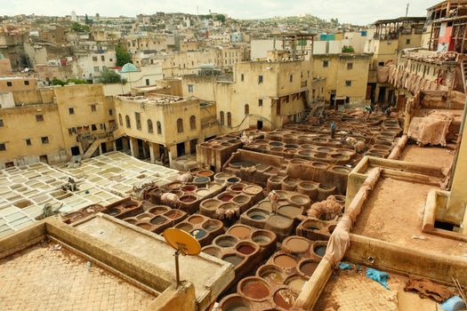 Artisan workshops — brass, leather, ceramics — Fez