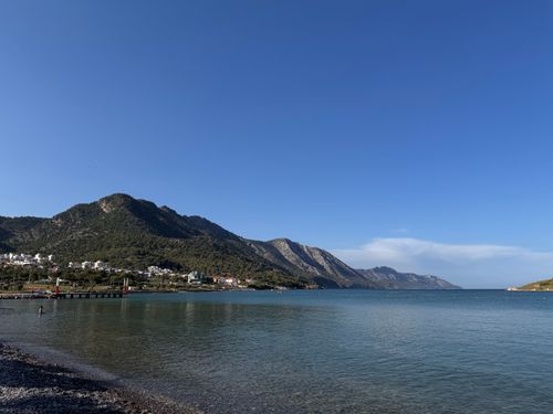 Free Beautiful coastal landscape of Mersin, Turkey with clear skies and tranquil waters. Stock Photo