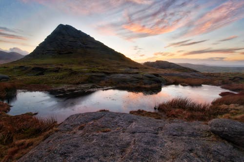 Free stock photo of cock mountain, dusk, hen mountain