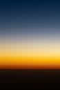 Minimalist dark sky at sunset