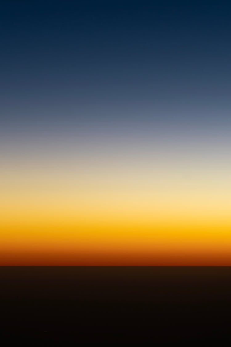 Minimalist Dark Sky At Sunset