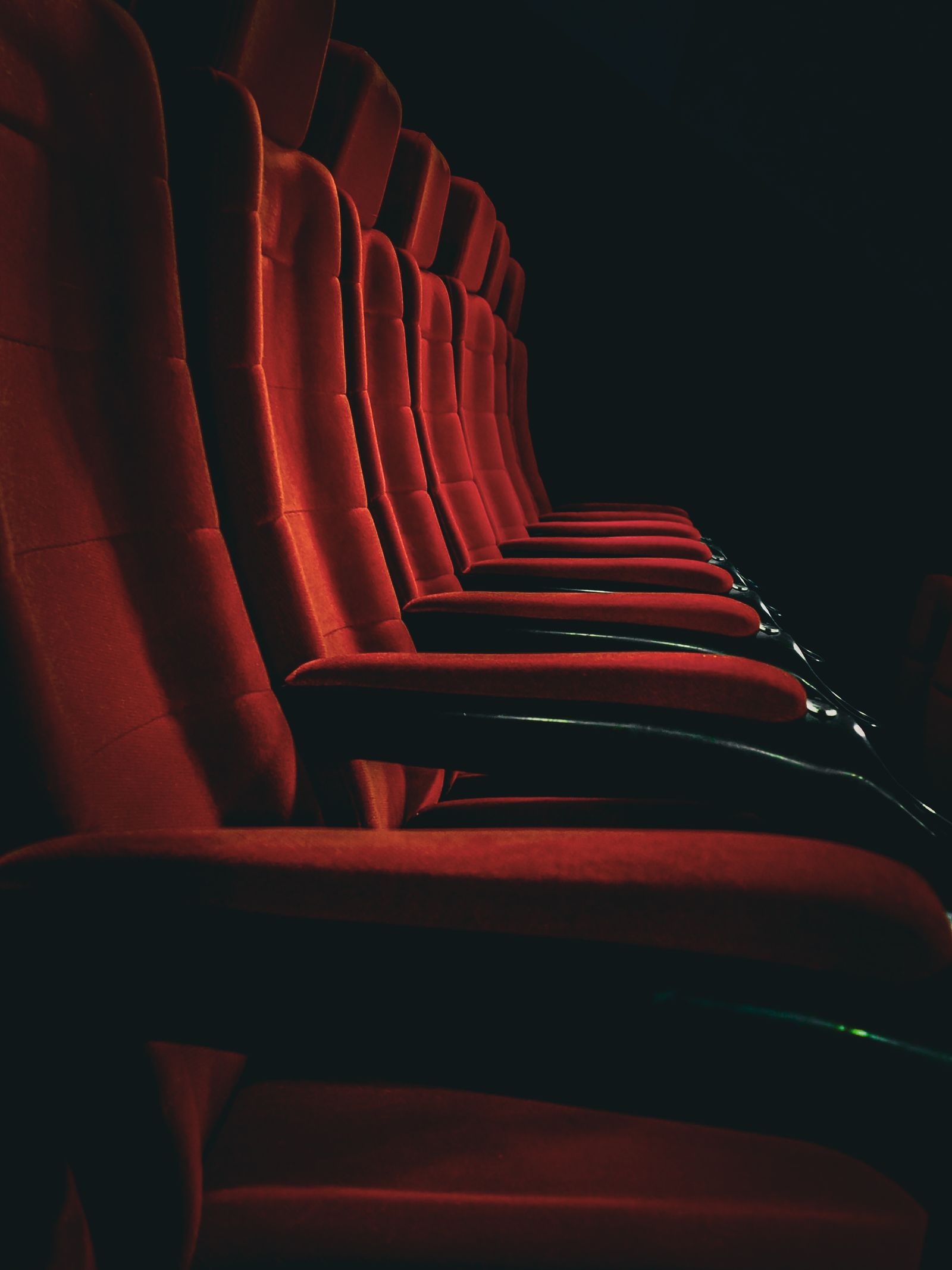 Empty Red Seats in a Movie Theater · Free Stock Photo