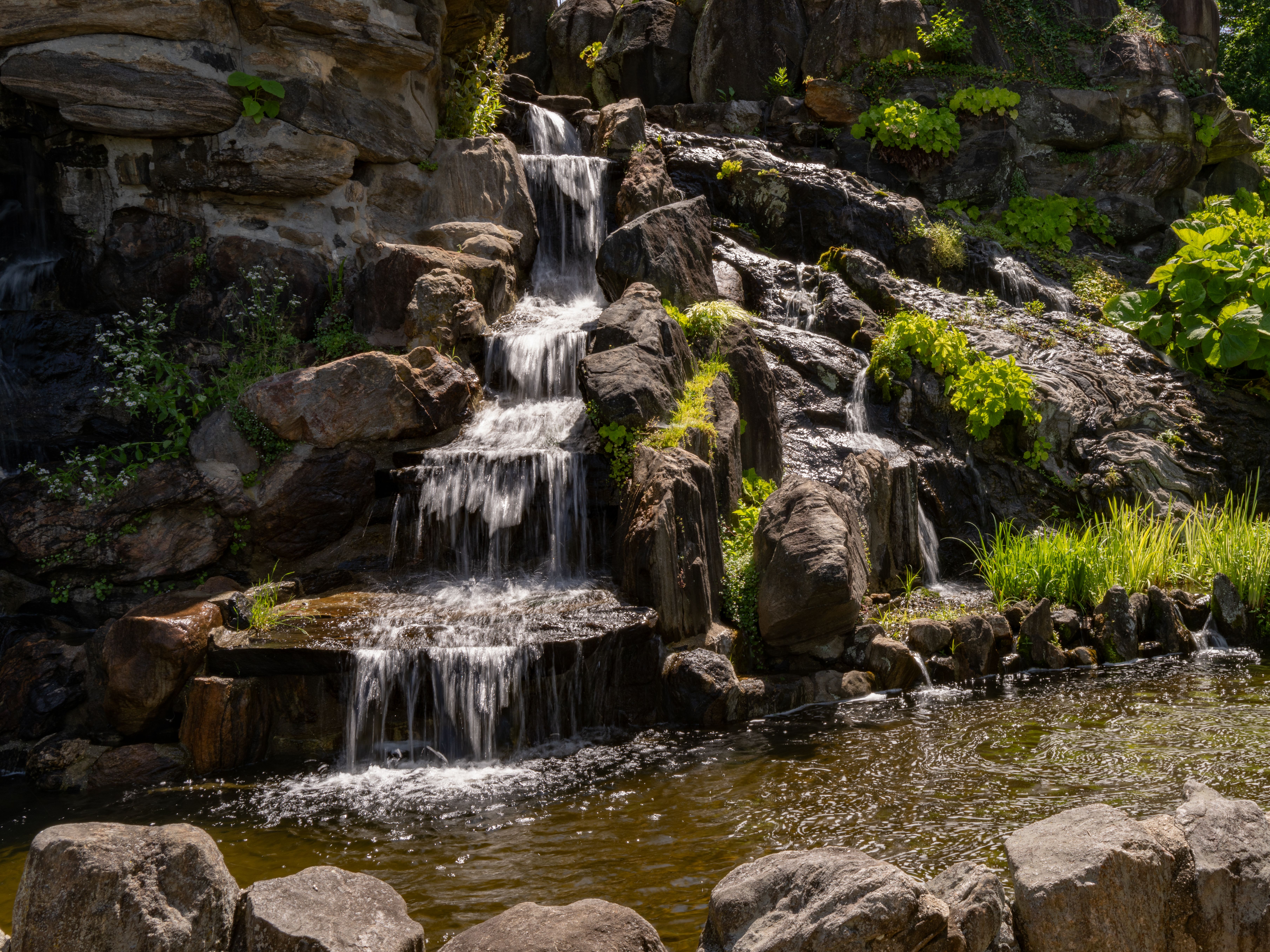 Quanto custa construir um lago ornamental com cascata em um projeto de paisagismo?