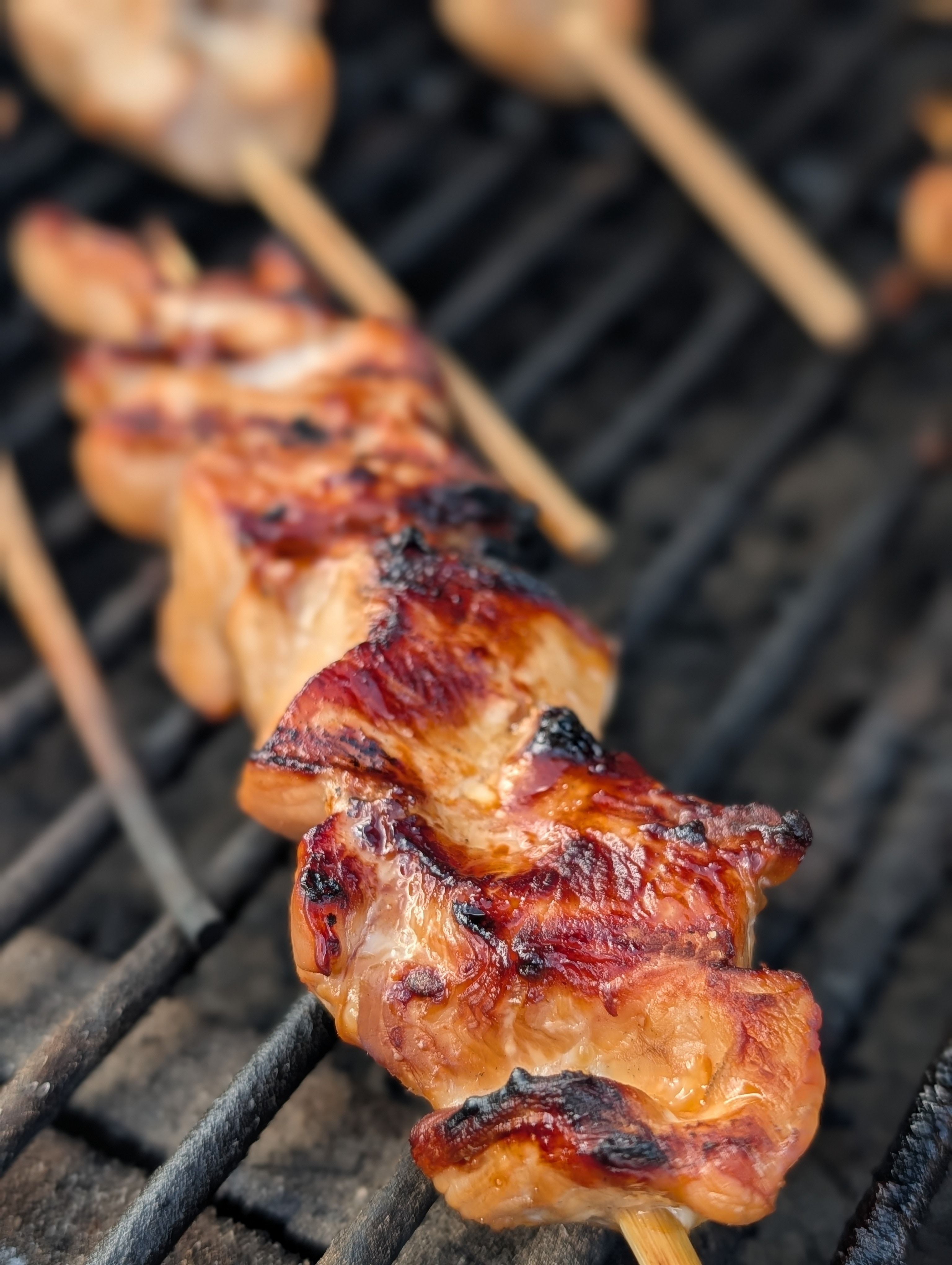 Sheet-Pan Chicken Skewers with Mushrooms and Couscous