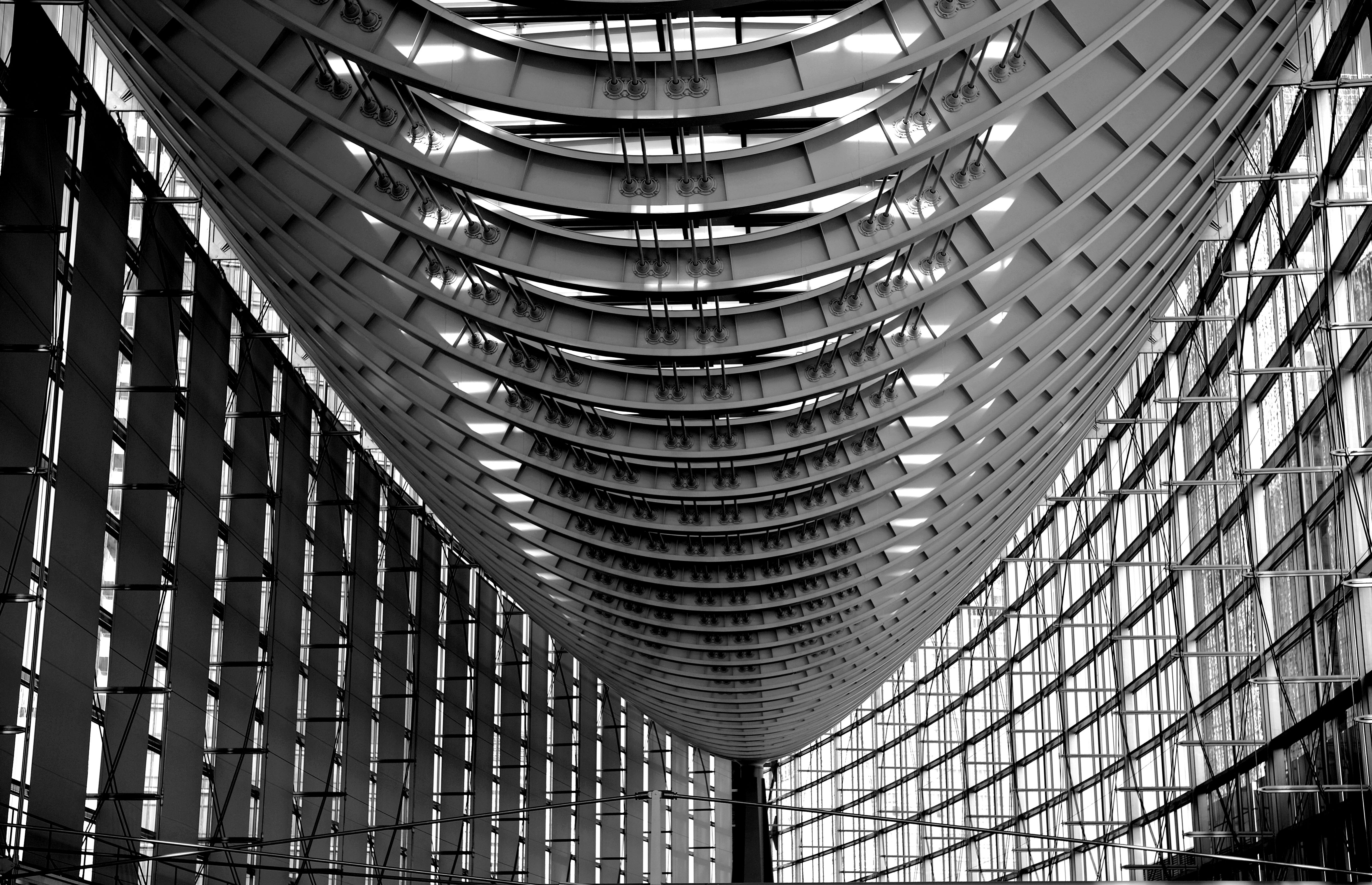 Captivating view of the steel architectural marvel in Tokyo, Japan.