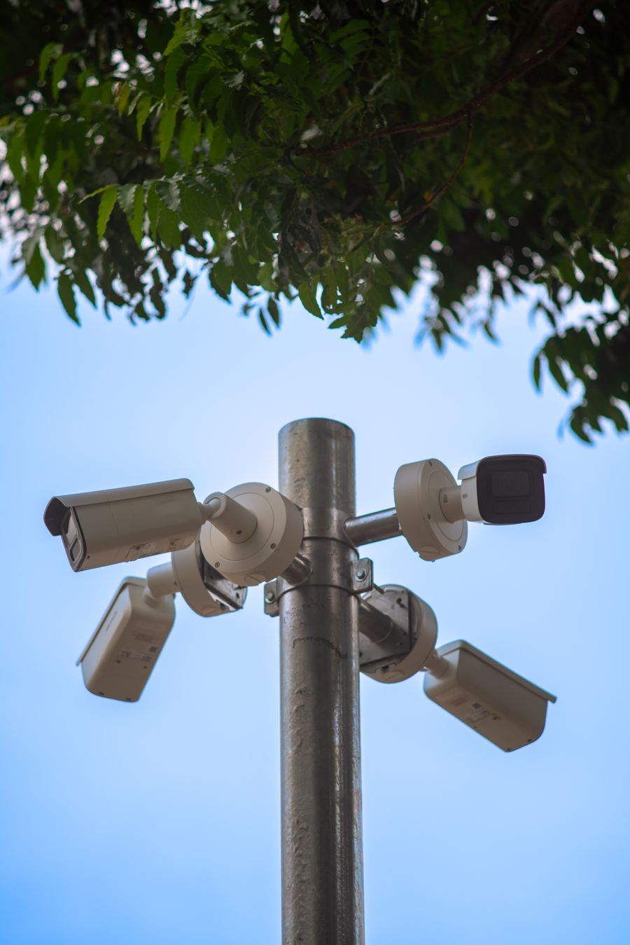 Outdoor security camera installation