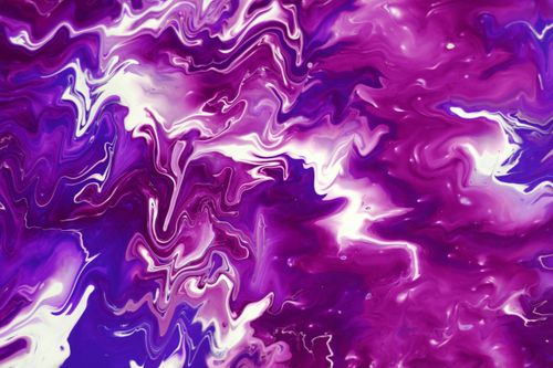 Free Dynamic abstract artwork featuring vibrant purple and white swirling patterns, creating a fluid and energetic visual. Stock Photo