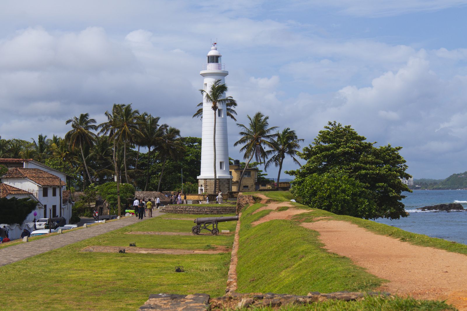 Galle Lighthouse on the coast
