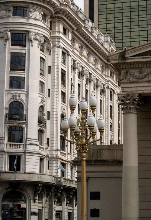 Free Elegant historic buildings with ornate details in Buenos Aires, Argentina. Stock Photo