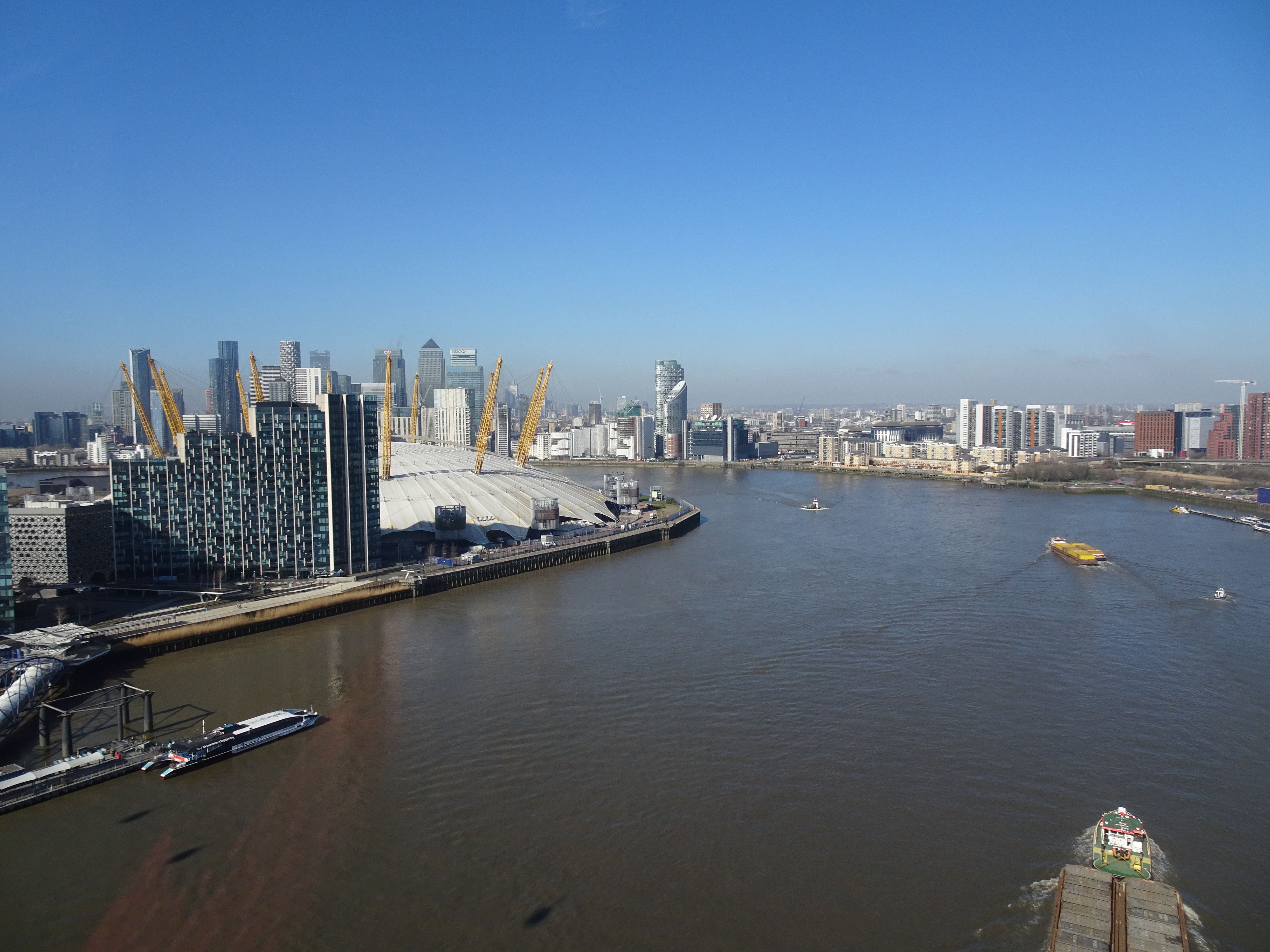 Londra'daki O2 Arena'da boks ringi