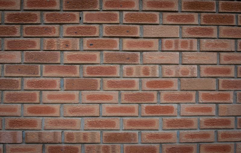 Recycled red brick laid in stretcher bond