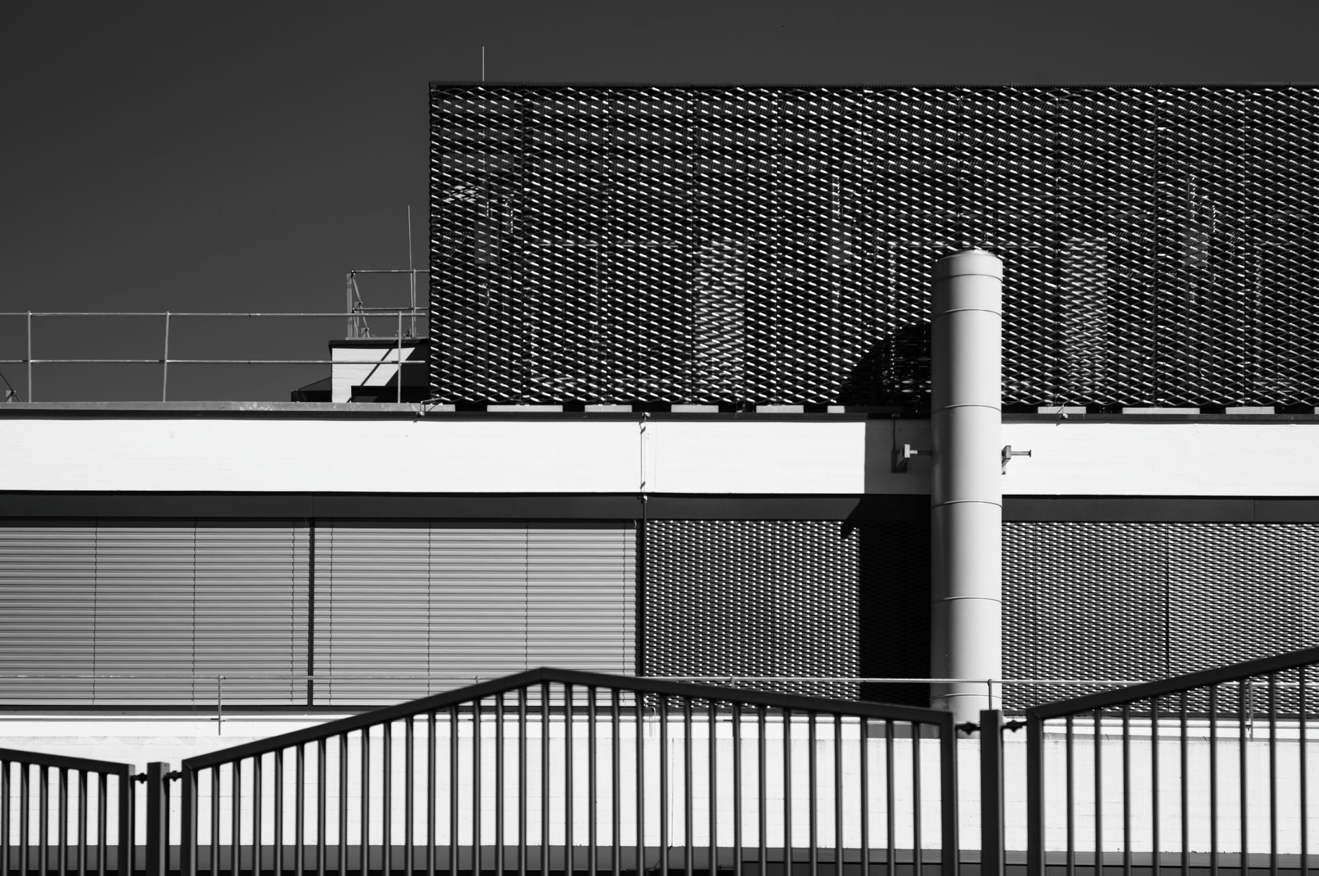A sophisticated minimalist architectural space representing secure and private global medical health management infrastructure.