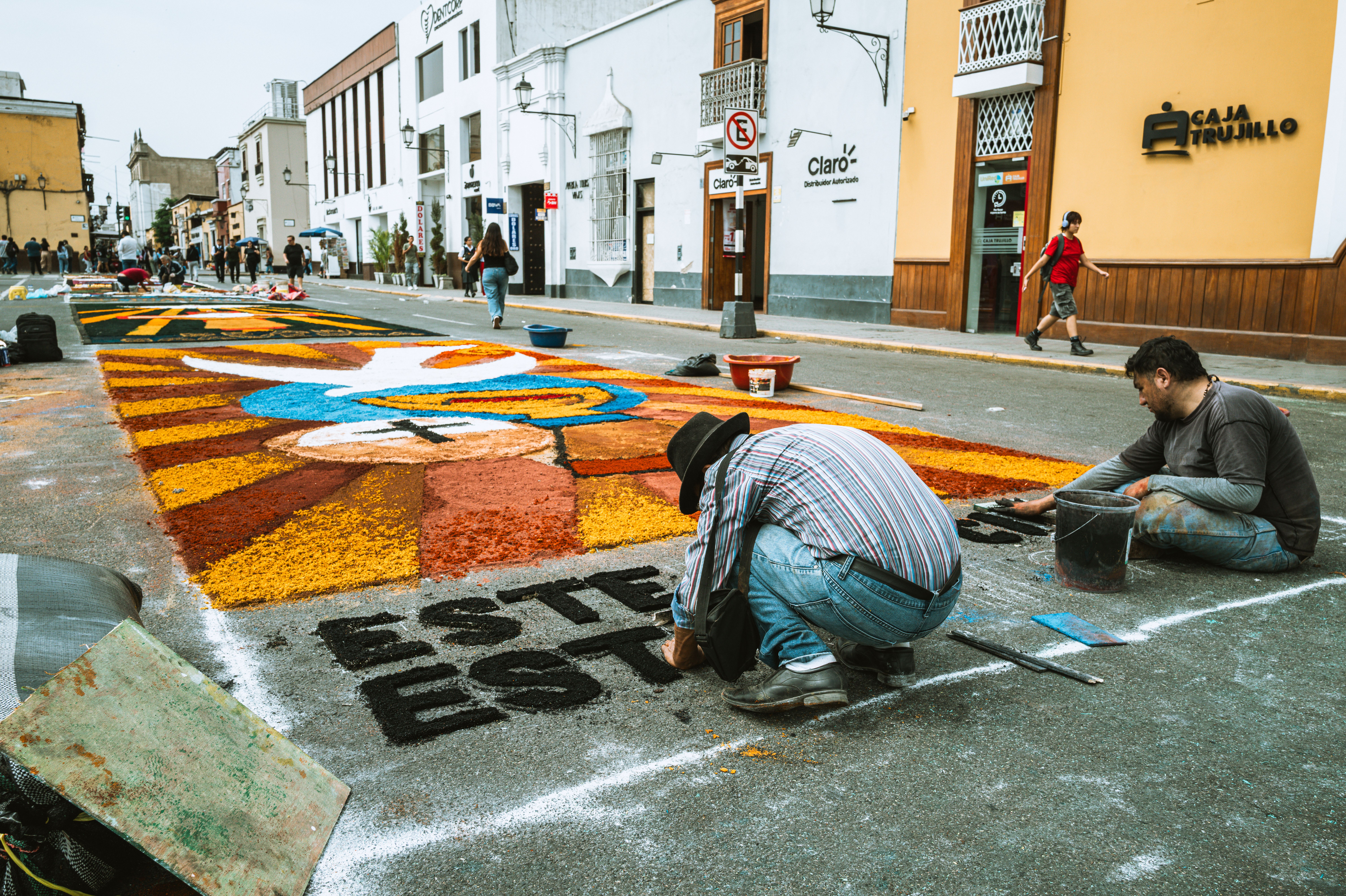 Painters and Decorators in Richmond — a decorator at work mid-project