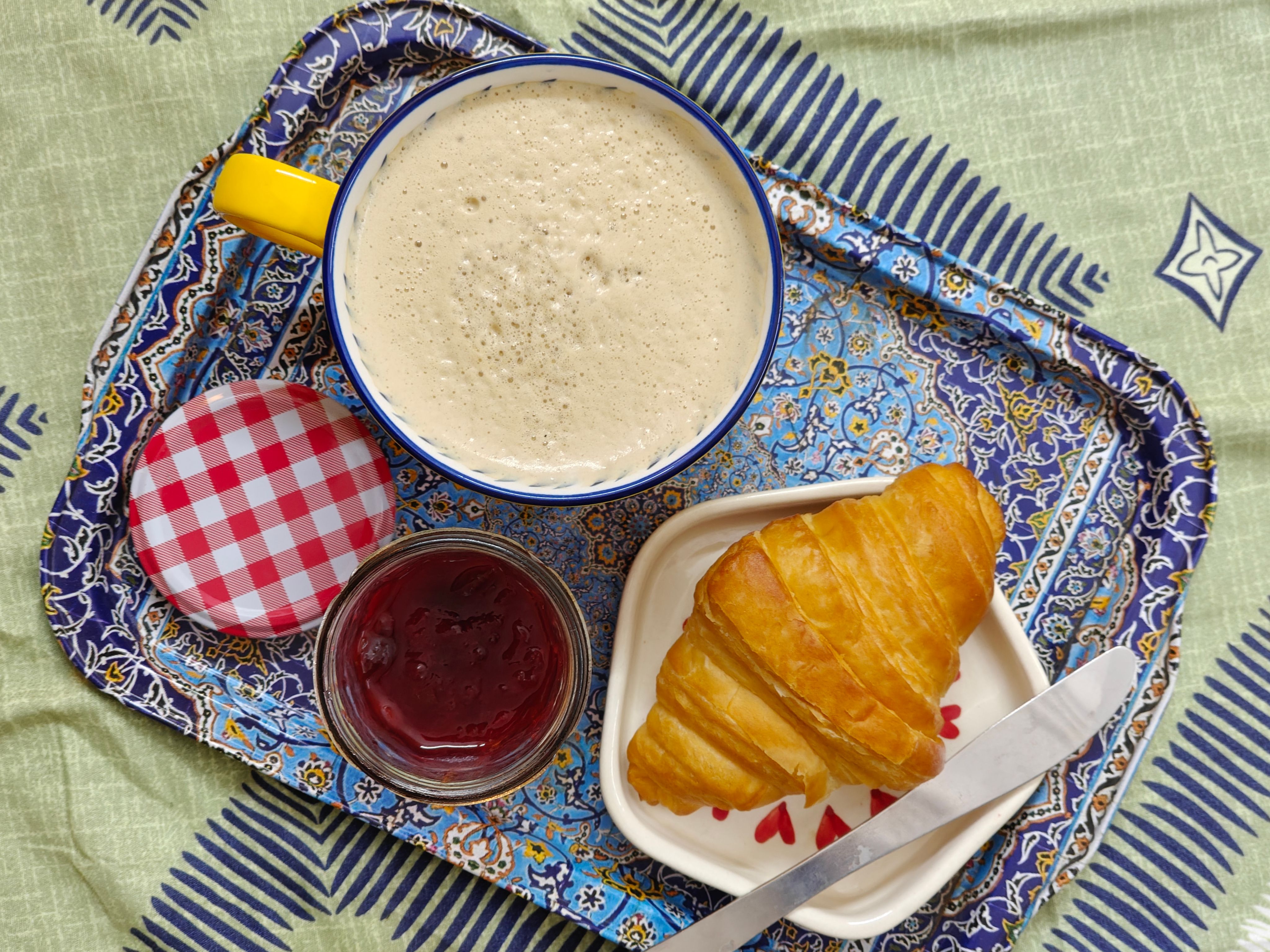 Fluffy Breakfast Burrito with Powdered Sugar