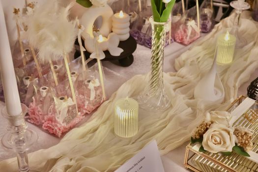 luxury candle ambiance