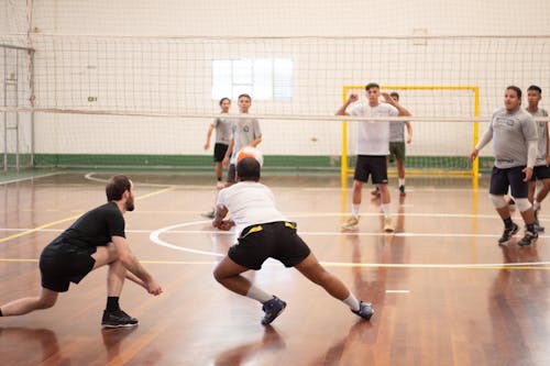 People Playing Volleyball