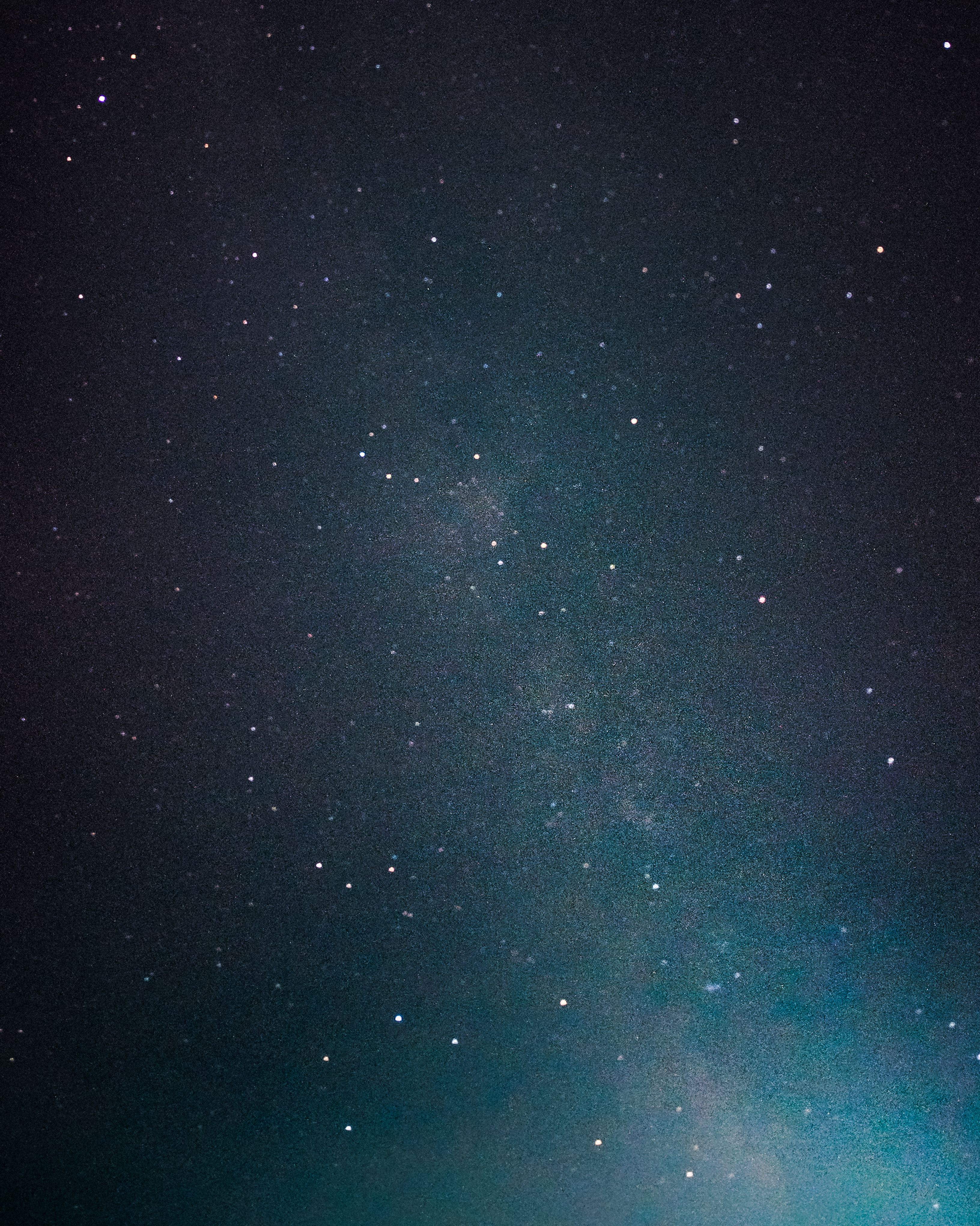 A captivating view of a starry night sky featuring the Milky Way galaxy's bright core.