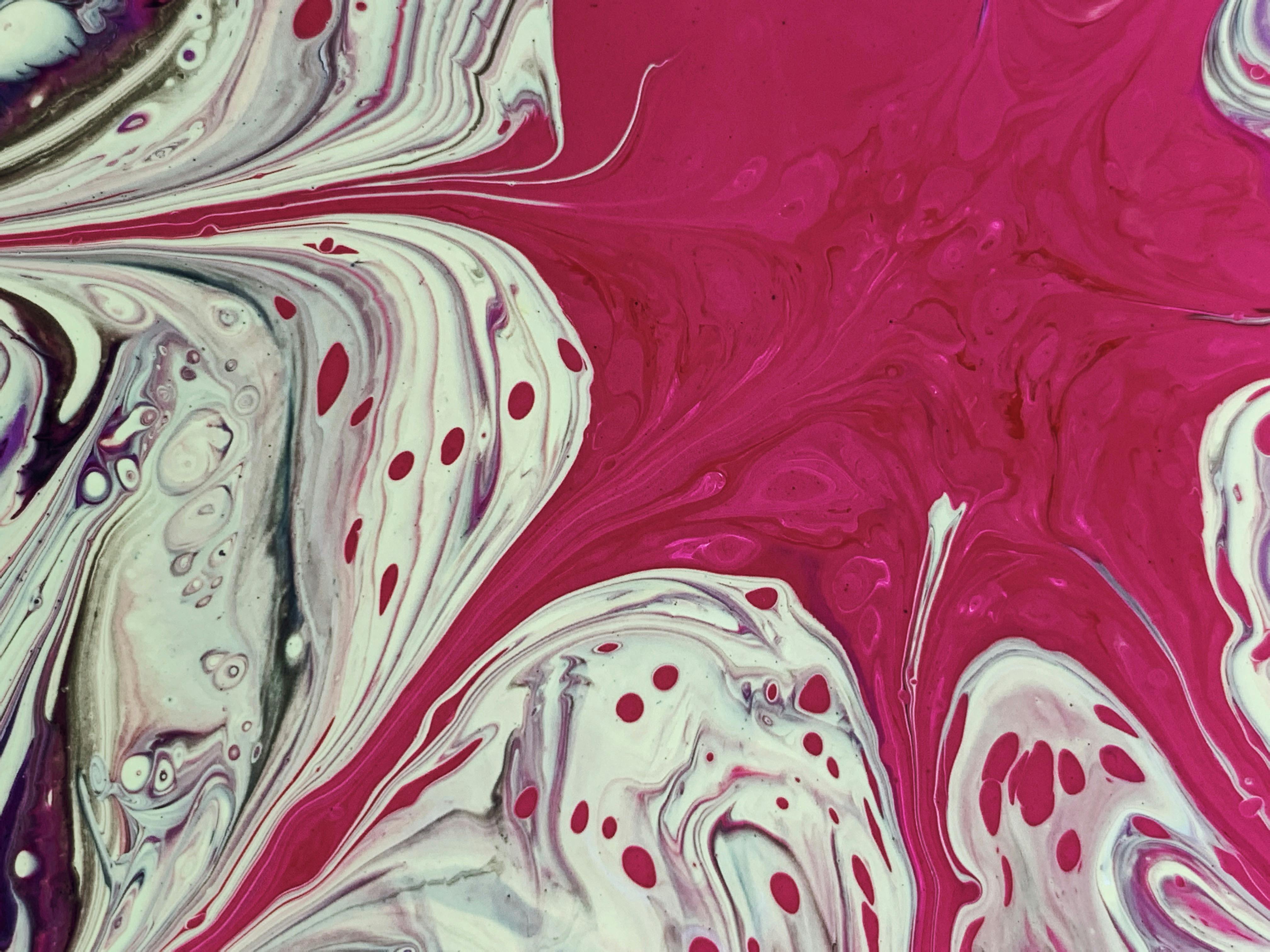 Red and White Abstract Painting · Free Stock Photo