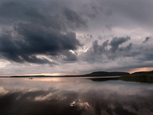 Photo of Lake Under Cloudy Sky