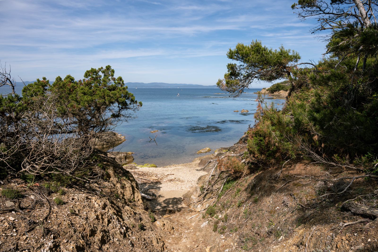 Het hele pad naar Cavalaire is ongeveer 20 kilometer