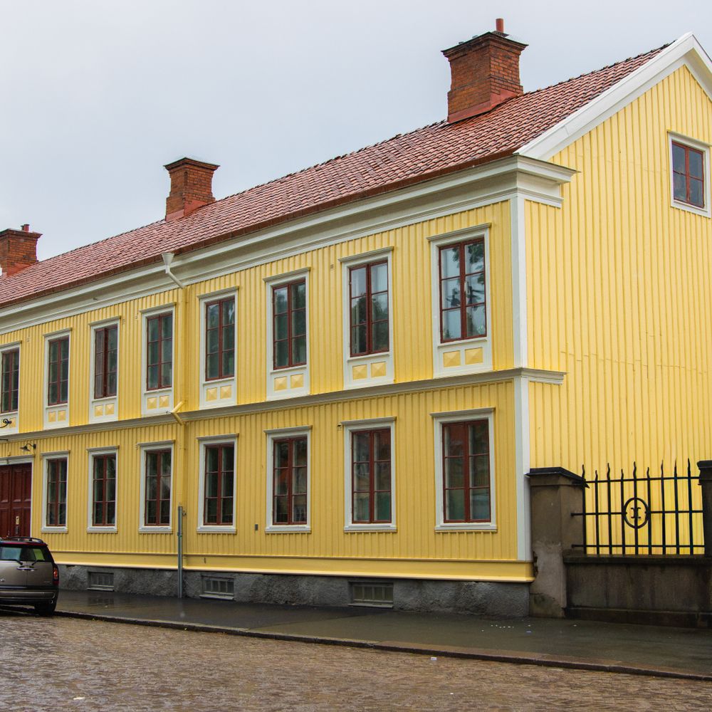 Exterior Painting in Hook — careful masking before painting begins