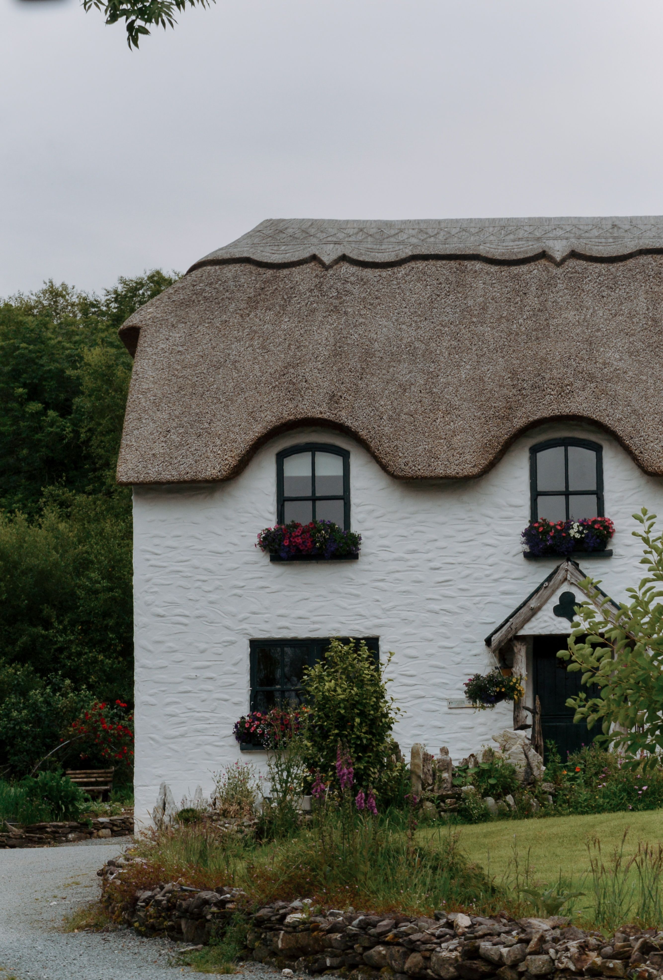 Charming Thatched Cottage in Irish Countryside · Free Stock Photo