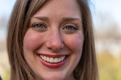 Free Smiling Woman With Brown Hair Stock Photo