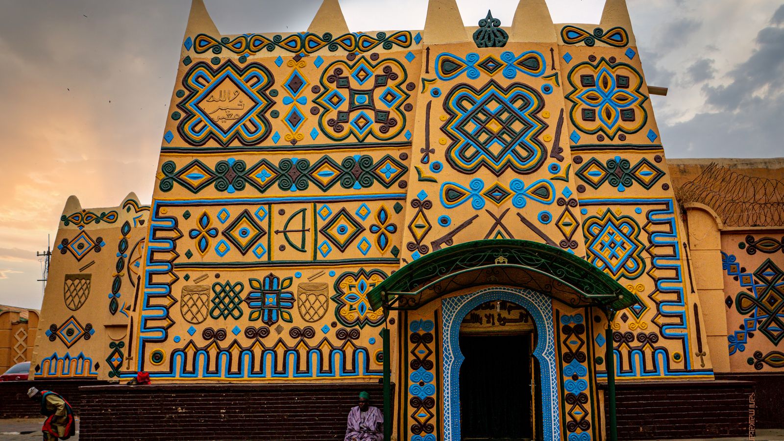 Colorful palace facade in bauchi nigeria, Guinea-Bissau