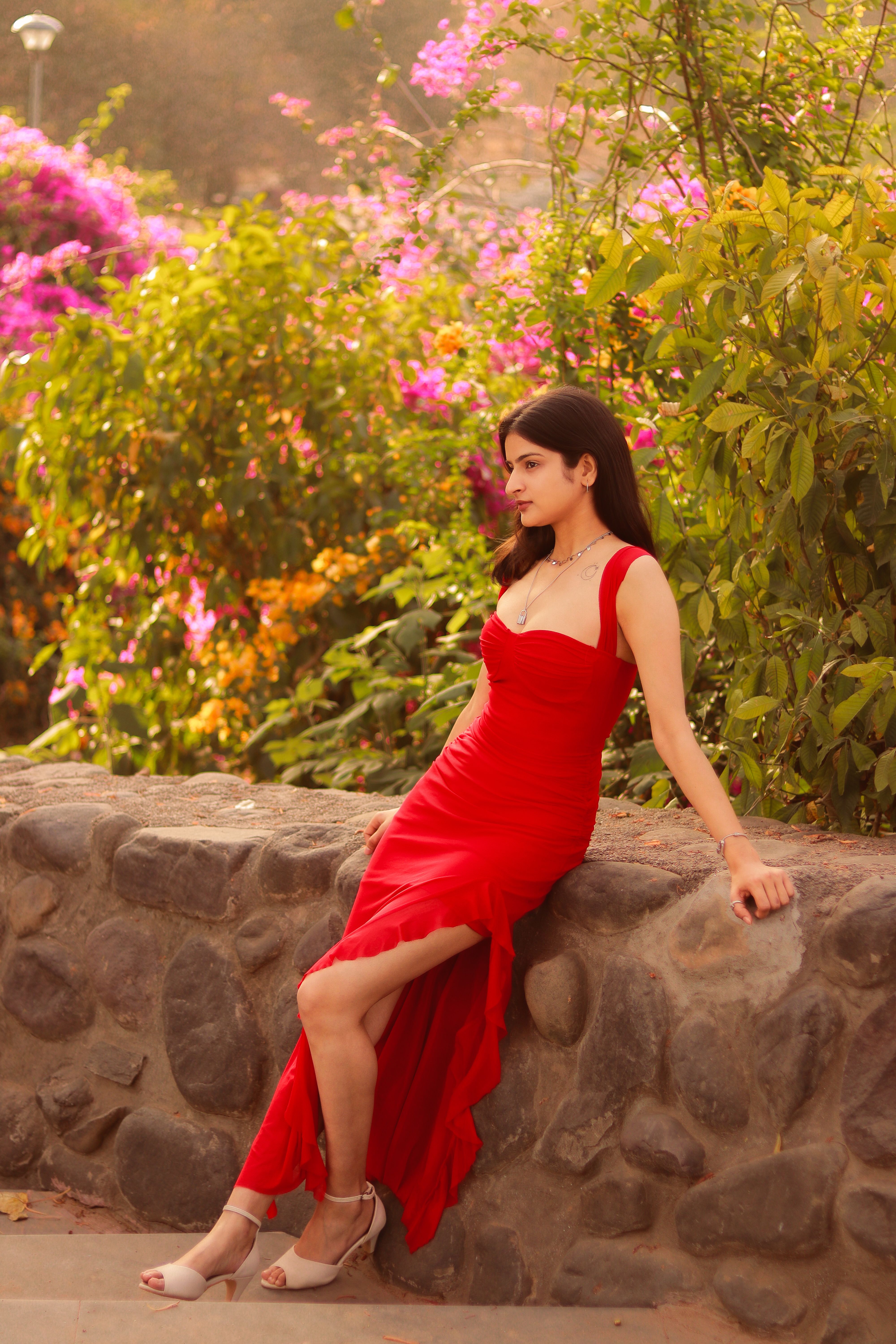 Vestido Floral Vermelho